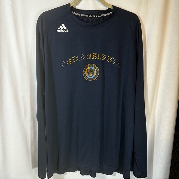 Philadelphia Union Soccer MLS Adidas long sleeve Fang Snake mascot t-shirt 2XL - Picture 1 of 5